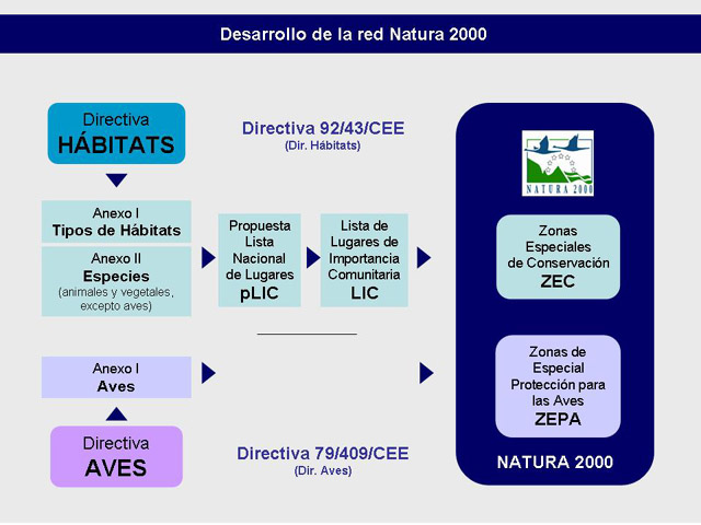esquema desarrollo natura 2000